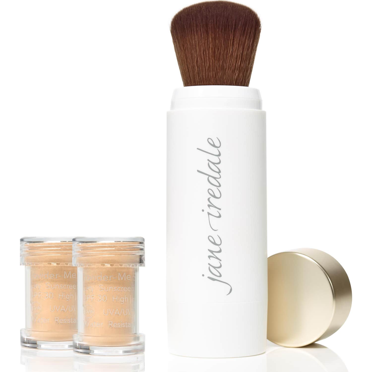 Jane Iredale Set Powder-Me Brush SPF30 + 2 Recargas Tanned