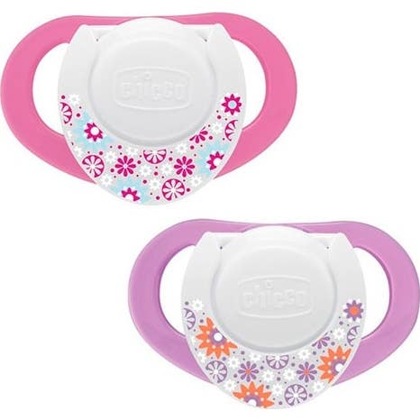 Chicco® Chupete Physio Silicona Anatómico 4 M+ Rosa 2 uds