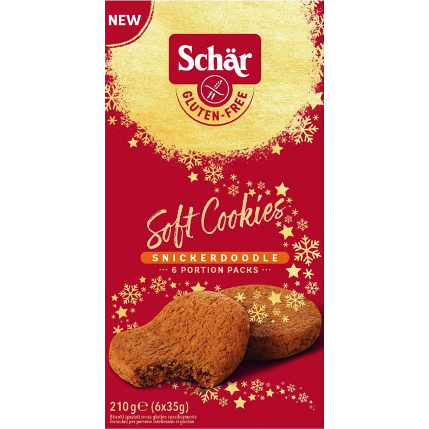 Schär Christmas Soft Cookies Cinnamon Gluten Free 210g