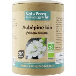 Nat&Form Blanco Nat & Form Eco Responsable Aubépine Bio 200 Gélules