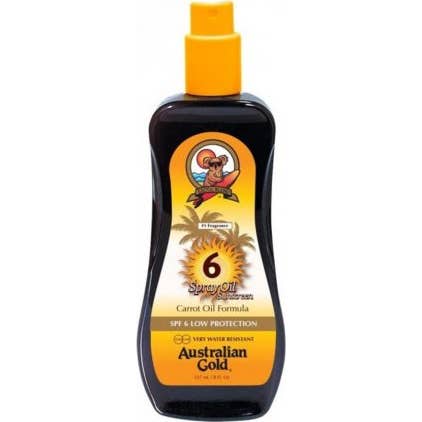 Australian gold Spf6 Carrot Spray Oil 237 ml
