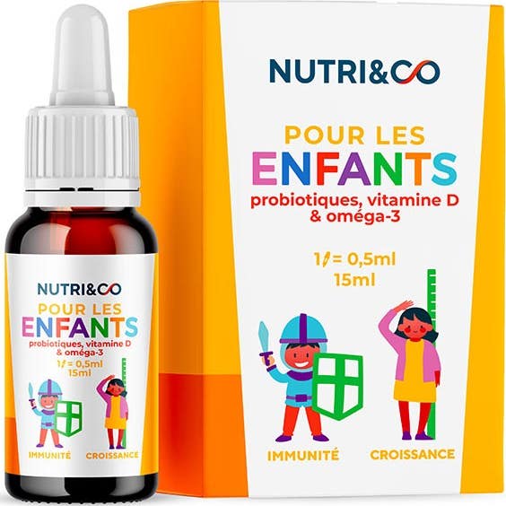 Nutri & Co Niños Probióticos Vitamina D y Omega 3 15ml