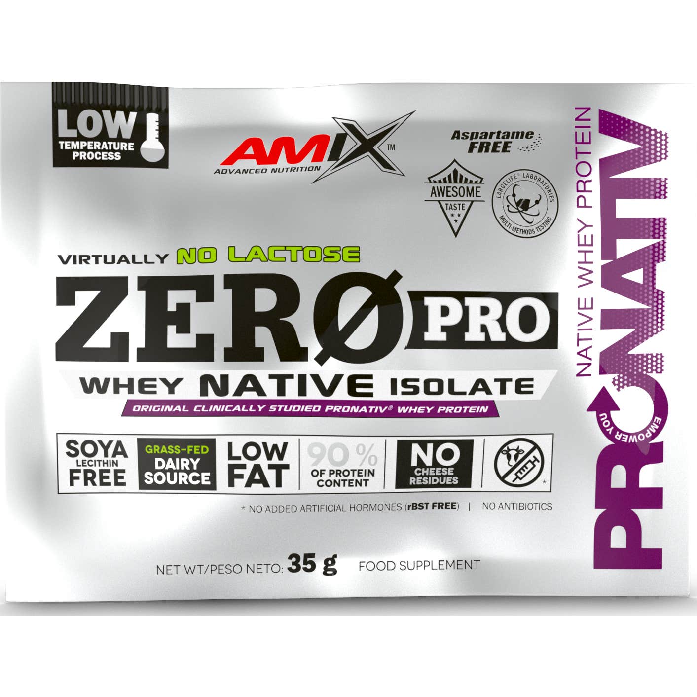 Amix ZeroPro Protein Fresa 35g | Natural Doctor