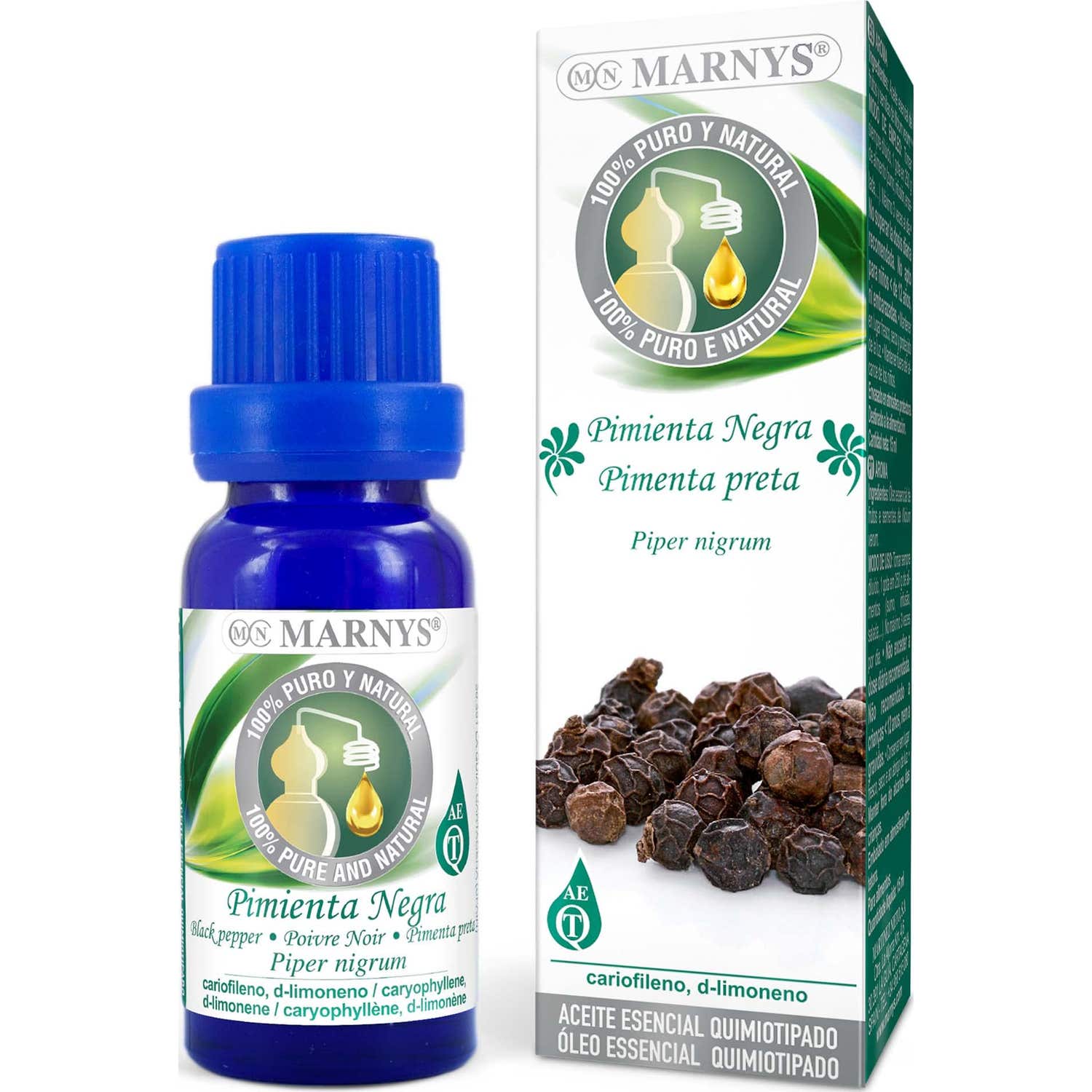 Marnys Aceite Esencial de Pimienta Negra 15ml