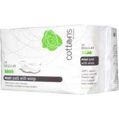 Cottons Compresa Maxi con Alas Absorción Regular 14 uds