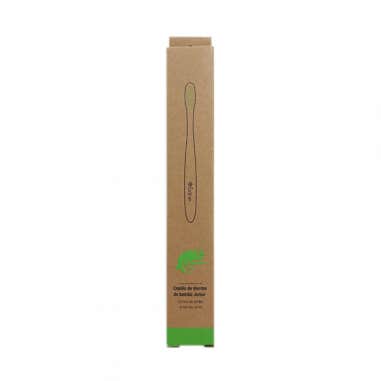 Farline Verde Pack Cepillo Dental Infantil Bambú Camaleón 3 U 3 Ct - Imagen 3