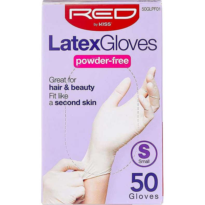 Red By Kiss Powder Free Latex Gloves S 50uds