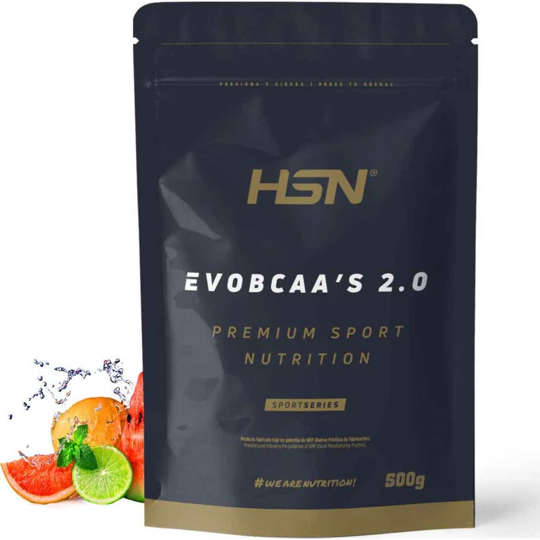 HSN EvoBCAA's 2.0 BCAA's 12:1:1 + Glutamina Ponche Frutas 500g