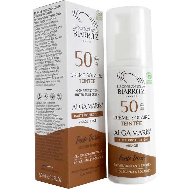 Laboratoires de Biarritz Alga Maris Protector Facial con Color SPF50 50ml