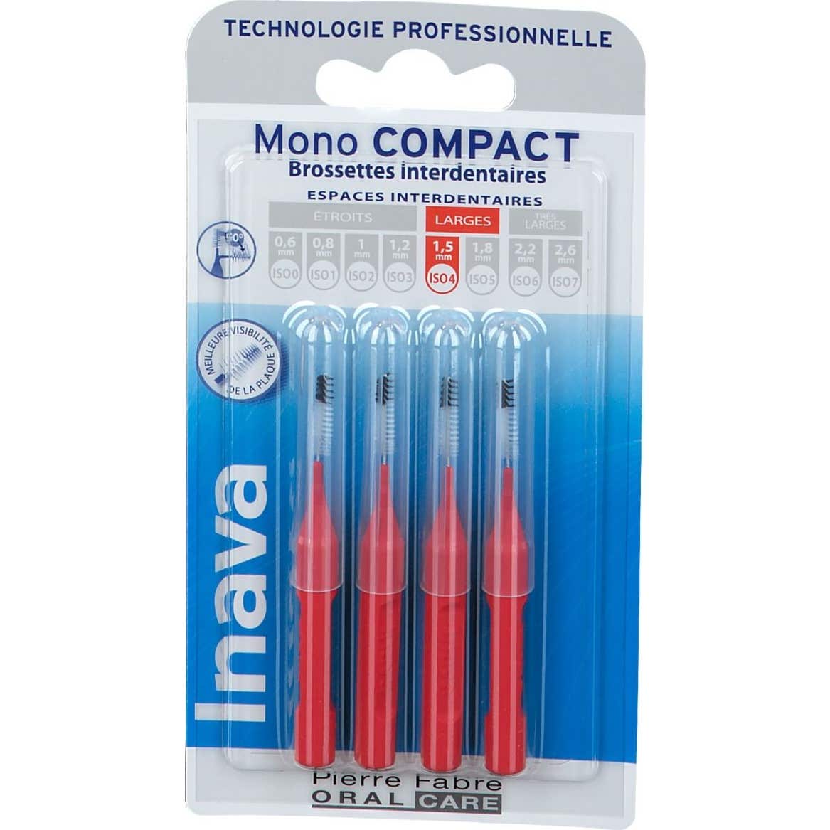 Cepillos Inava Monocompact 1.5 Mm Caja De 4