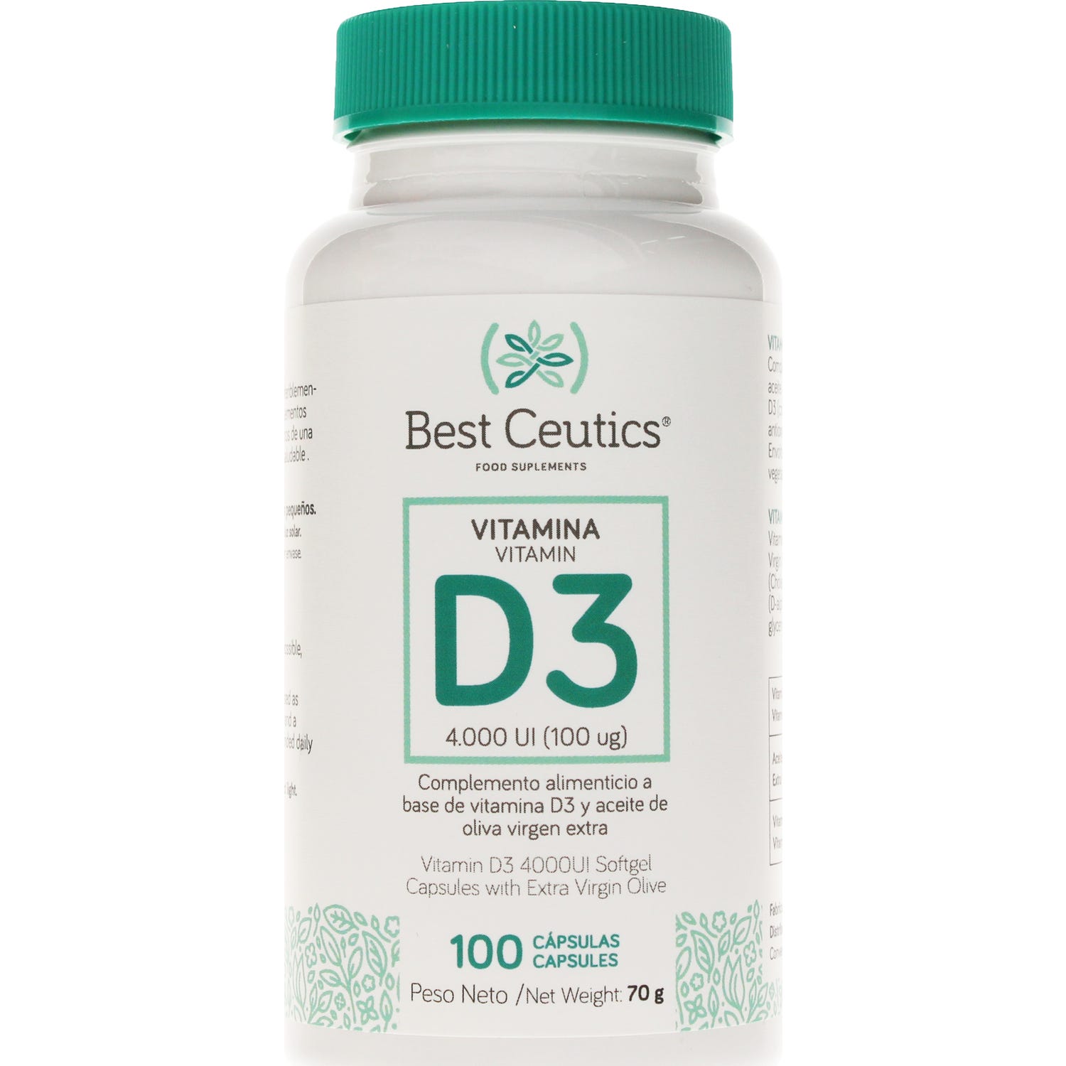Bestceutics Vitamina D3 4000Ui 100Caps