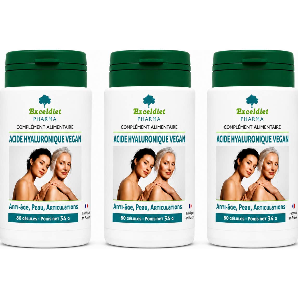 Exceldiet Pharma Ácido Hialurónico Vegano 240 Cápsulas