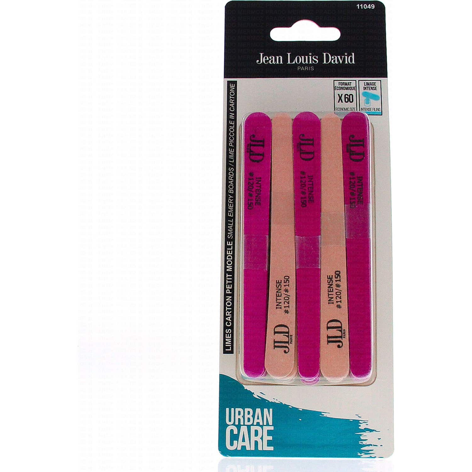 Jean Louis David Urban Care Limes À Ongles Carton Petit Modèle 60 Unités