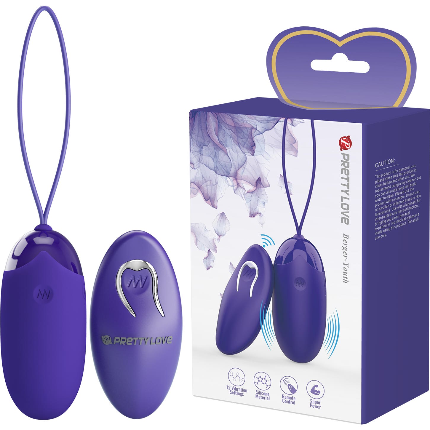 Pretty Love Berger Youth Huevo Vibrador Violeta 1ud