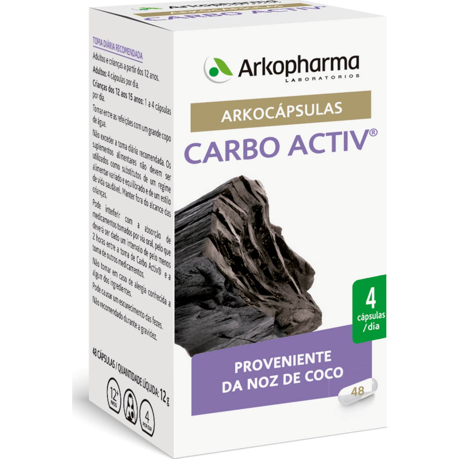 Arkocápsulas Carbón Activado 48caps