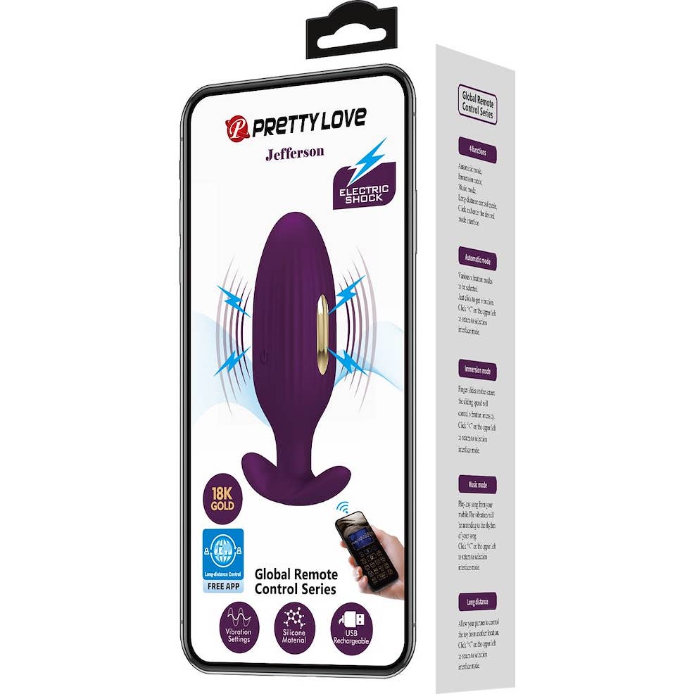Pretty Love Jefferson Plug Anal App Lila 1ud