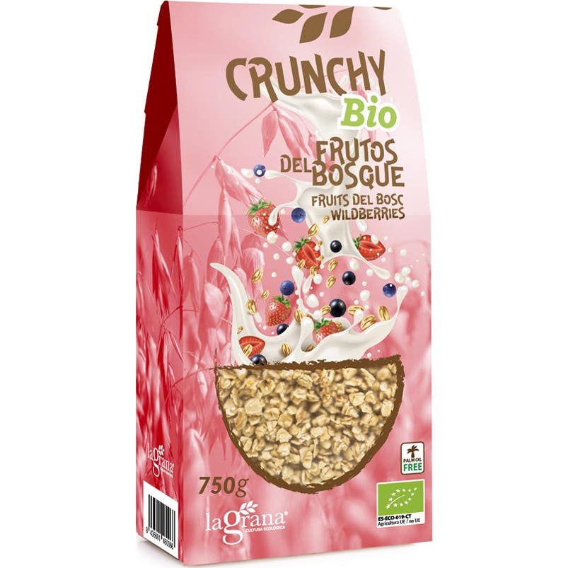 La Grana Crunchy Avena Frutos del Bosque Eco 375g