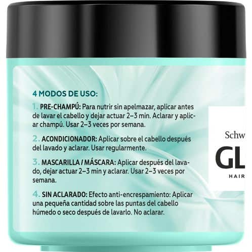Schwarzkopf Mascarilla Gliss Protein+ Hidratación 4en1 400ml Schwarzkopf Mascarilla Gliss Protein+ Hidratación 4en1 400ml