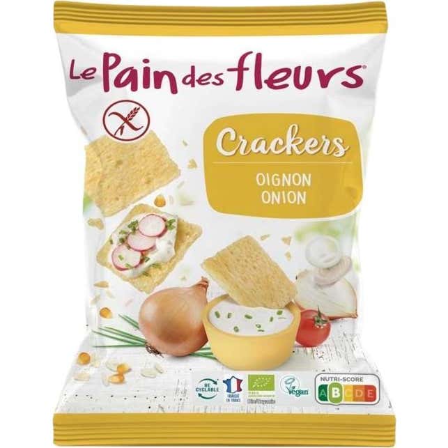 Le Pain des Fleurs Crackers Ajo sin Gluten Vegano 75g