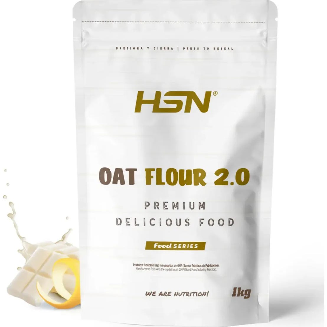 HSN Harina de Avena Instantánea 2.0 Chocolate Blanco y Limón 1000 g | Natural Doctor