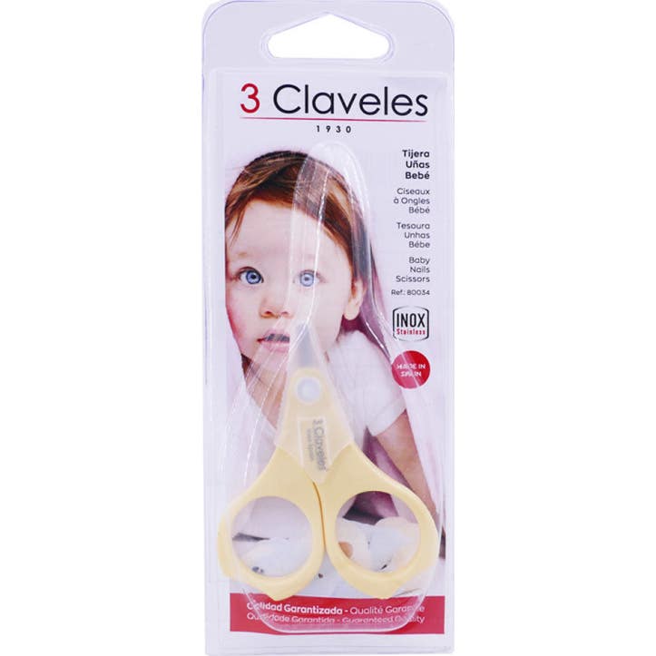 3 Claveles Tijera Bebé Safety 7,5 cm 1 ud