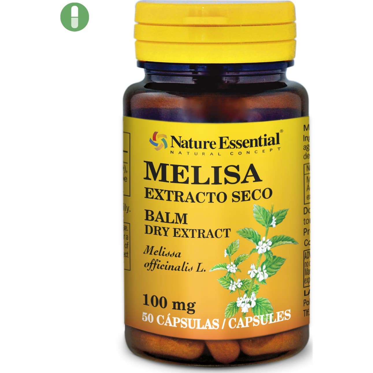 Nature Essential Melisa 100mg 50 Perlas