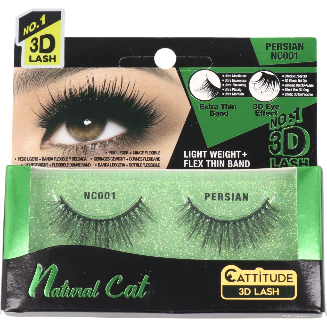 Ebin New York Natural Cat Cattitude 3D Lash Persian 1 Par