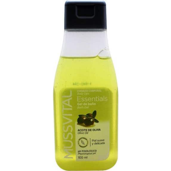 Mussvital Essentials gel de baño aceite de oliva 100 ml