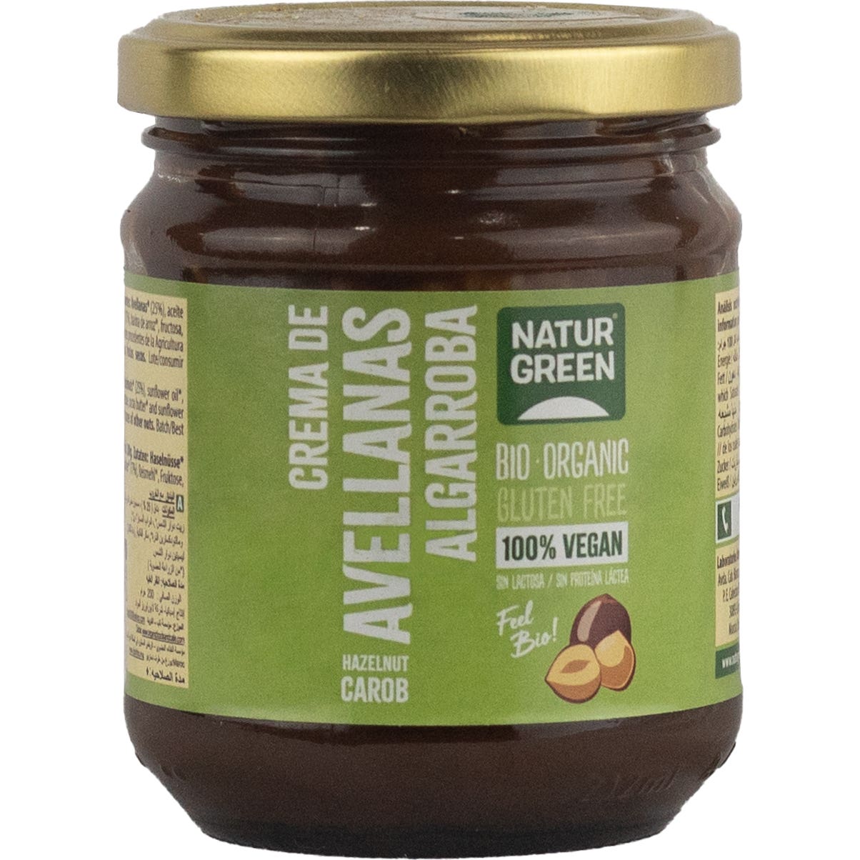 Naturgreen Crema Ecológica De Avellana Y Algarroba 200g
