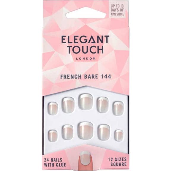 Elegant Touch Uñas Postizas French Bare 144 24 uds
