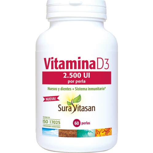 Sura Vitasan 5 X Vitamina D3 2.500Ui 60 Perlas - Imagen 2