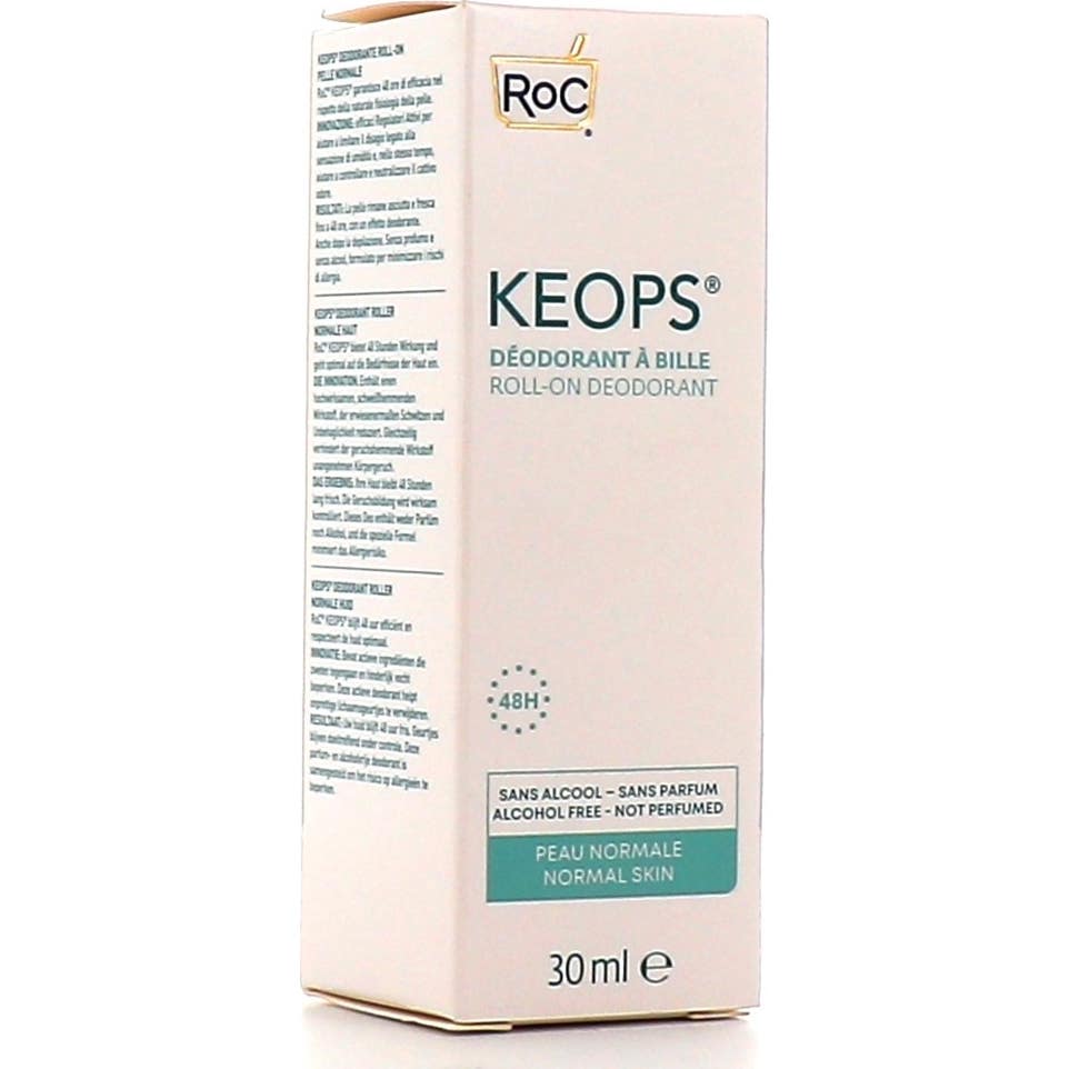 ROC® Keops desodorante sin alcohol roll-on 30ml
