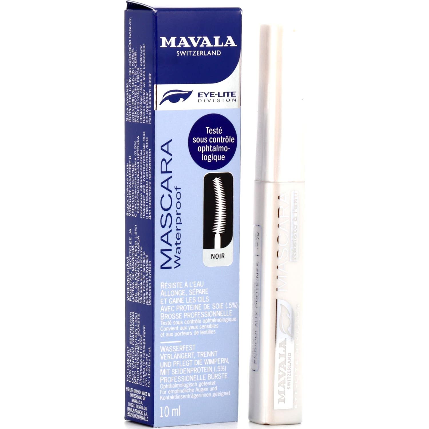 Mavala Máscara de Pestañas Waterproof 01 Noir 10ml