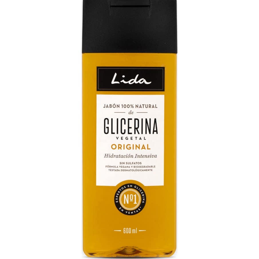 Lida Jabón 100% Natural Glicerina 600ml