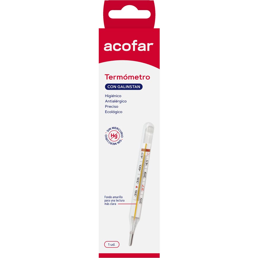Acofar termómetro con galinstan 1ud