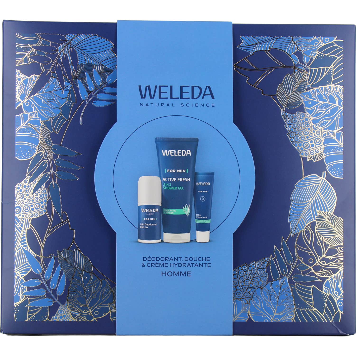 Weleda Cofre Men Desodorante + Ducha + Crema Hidratante