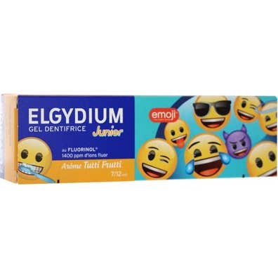 Elgydium Junior Emoji Gel Dentífrico Tutti Frutti7-12 Años 50ml