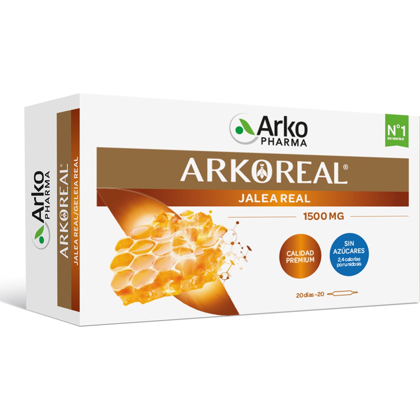 Arkopharma Arkoreal Jalea Real 1500mg Sin Azúcar 20ampollas