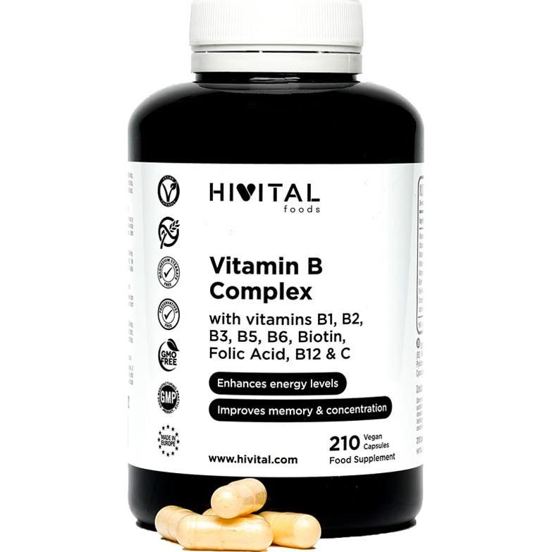 Hivital Foods Hivital Vitamina B Complex 210 Cápsulas Veganas