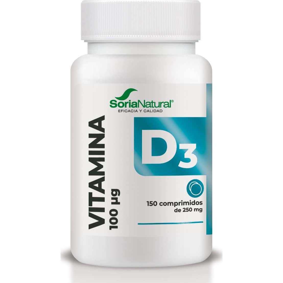 Soria Natural Vitamina D3 250 Mg Vegana 150 Comp.