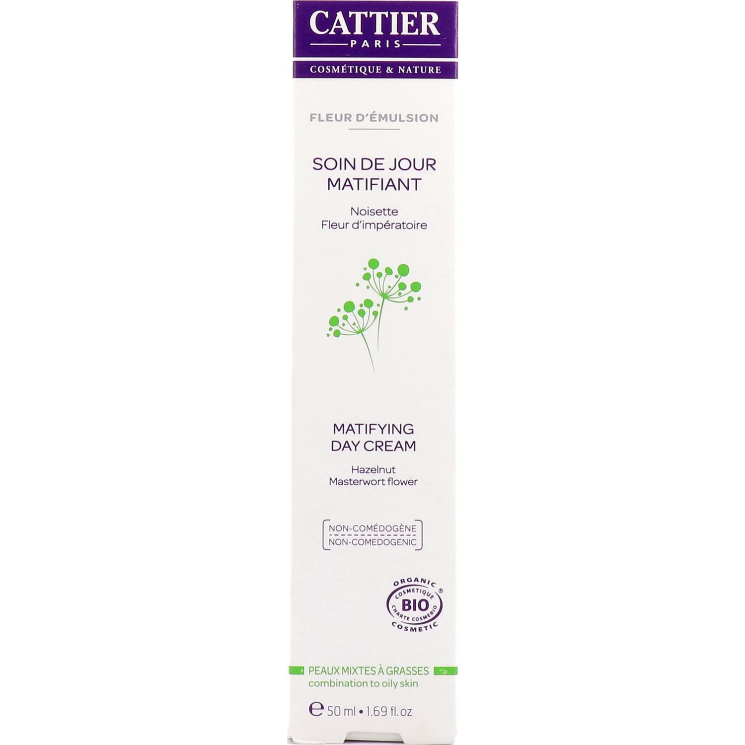 Cattier Crema Matificante Piel Mixta-Grasa Día 50ml