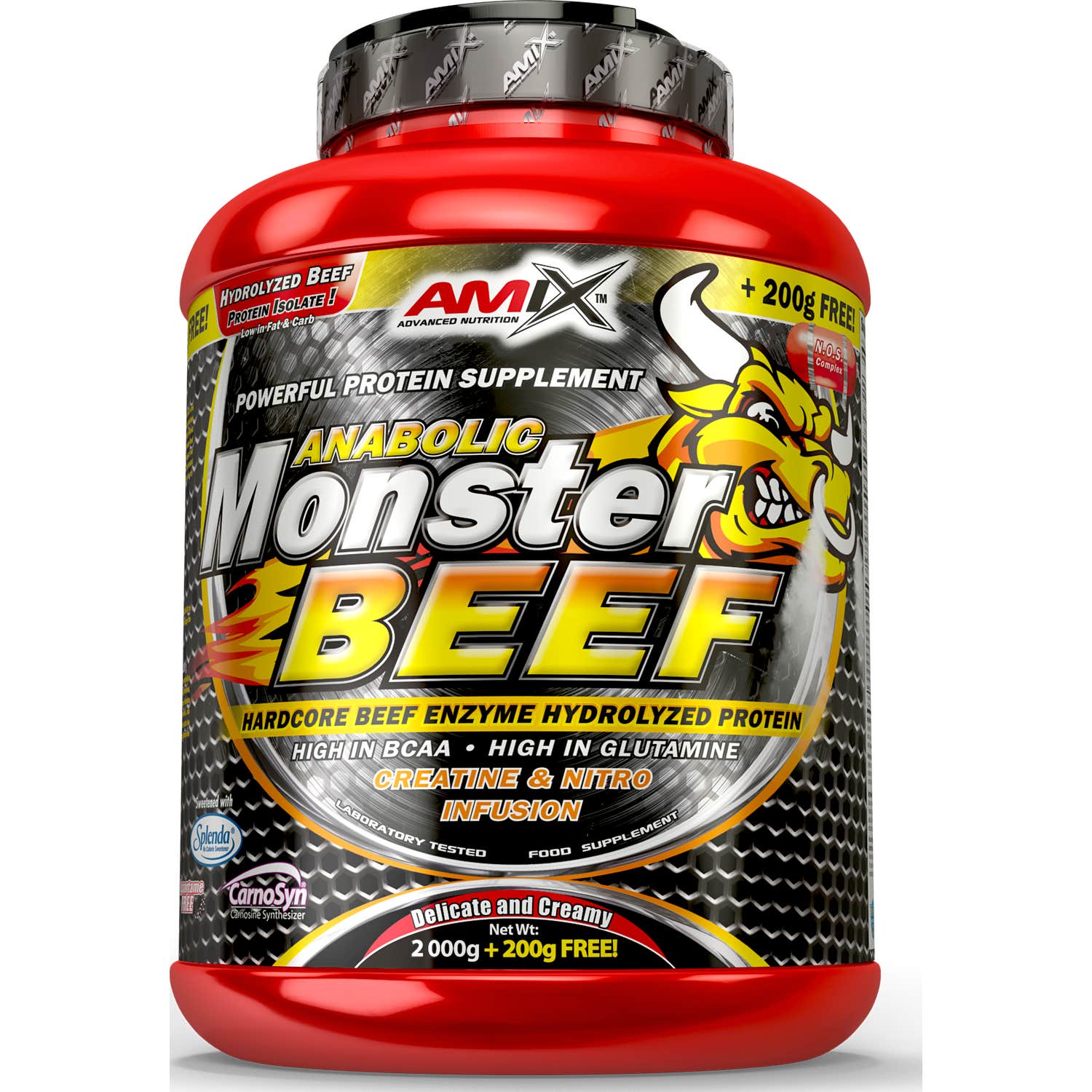 Amix Monster Beef Protein Fresa Plátano 2,2kg