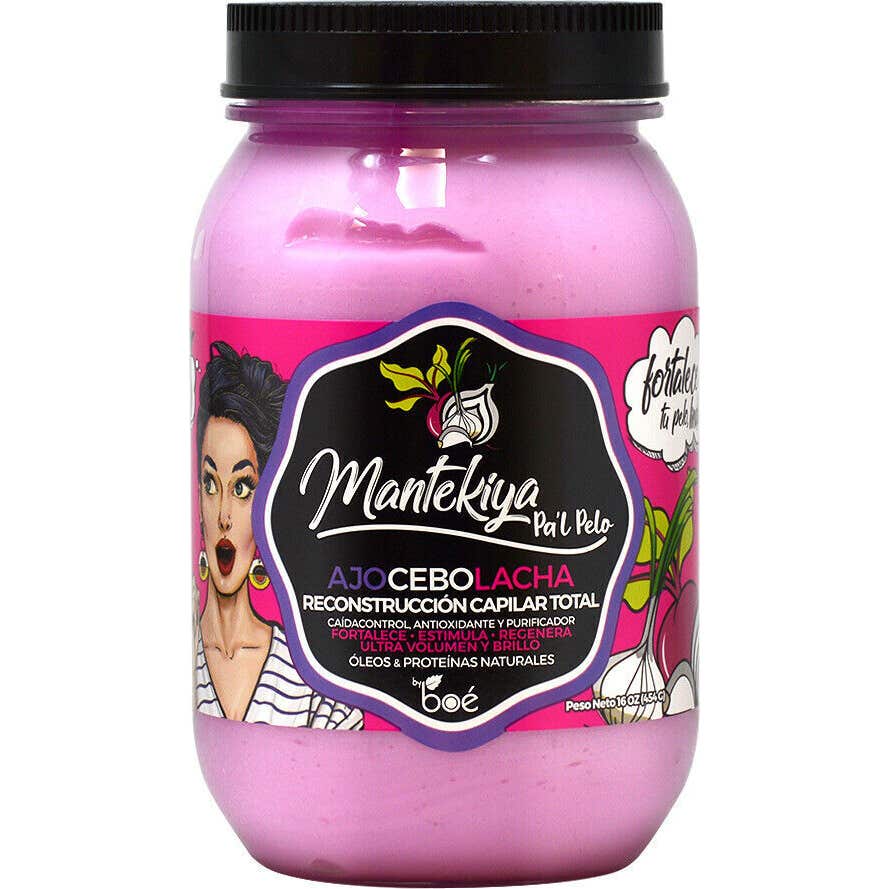 'Boé Cosmetics Mantekiya Pa''l Pelo Mascarilla Ajo Cebolla 454g'