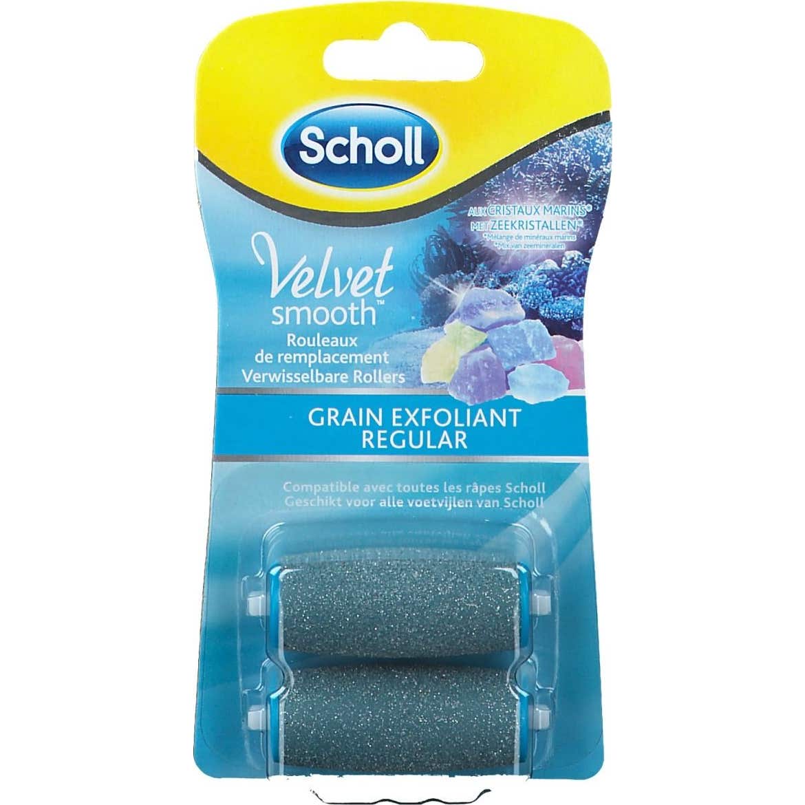 Scholl Velvet Smooth Pedi exfoliante con cristales de diamantes 2 recambios