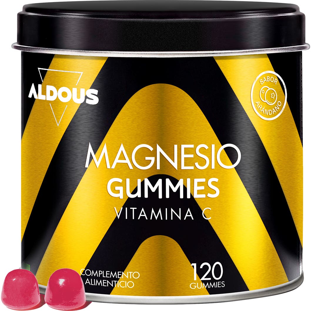Aldous Bio Citrato Magnesio Gummies 1340mg + Vitam C 45mg 120uds
