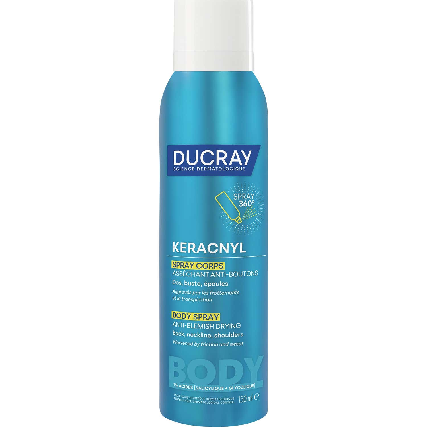 Ducray Keracnyl Spray Corporal Secante Anti imperfecciones 150 ml