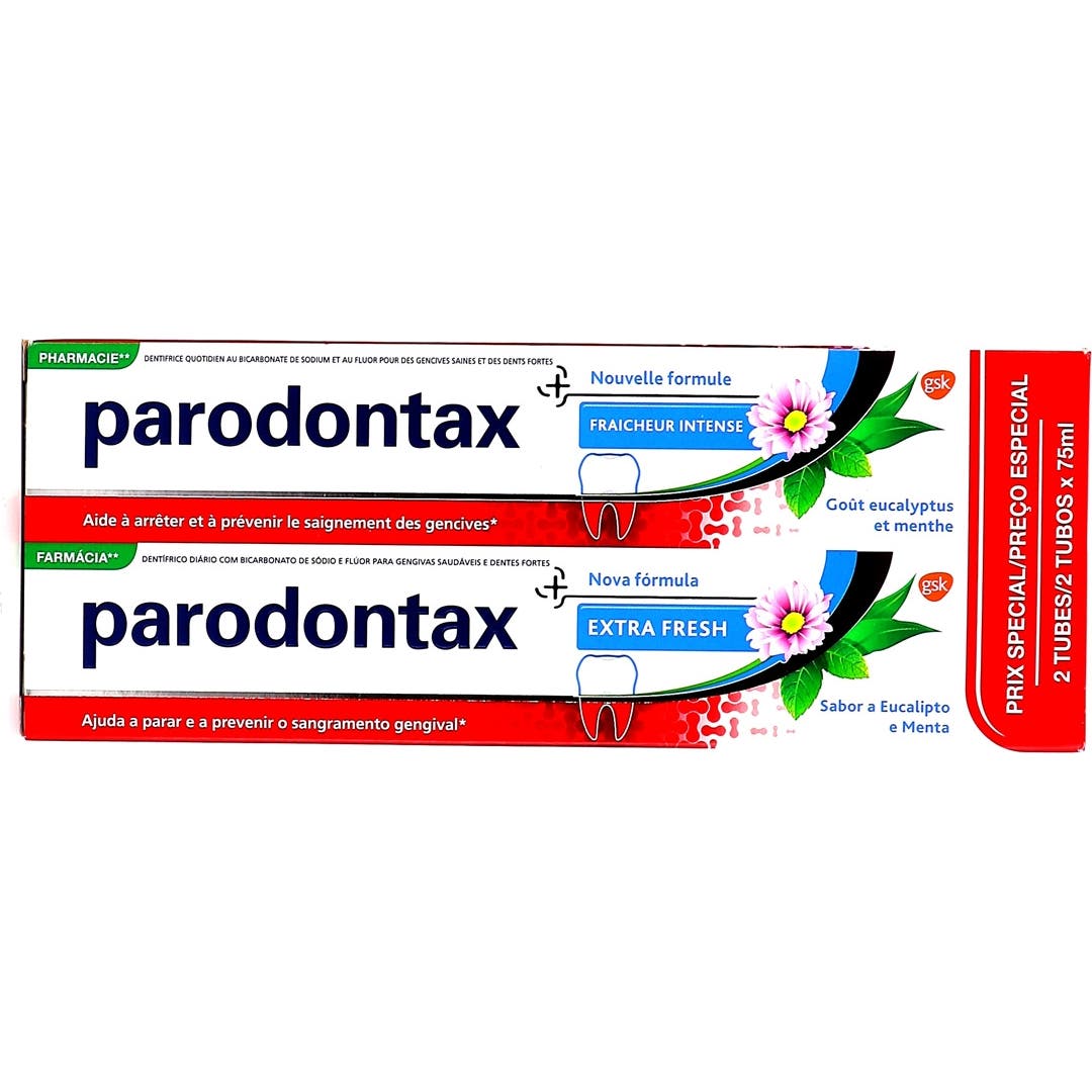 Periodontax Pasta de dientes fresca Intense Freshness batch de 2x75ml