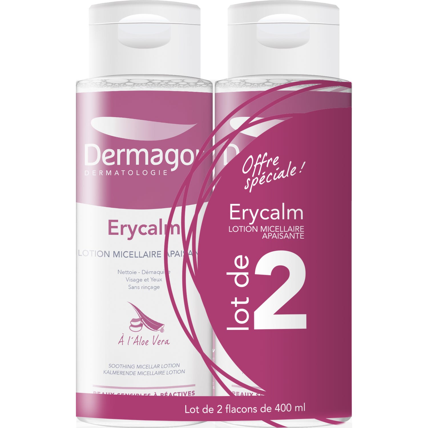 Erycalm Lotion Micellaire Apaisante 2 X 400ml