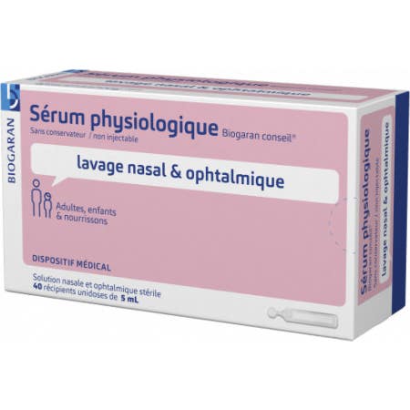 Suero Biogaran Physio 0.9% Dosis 5 ml40