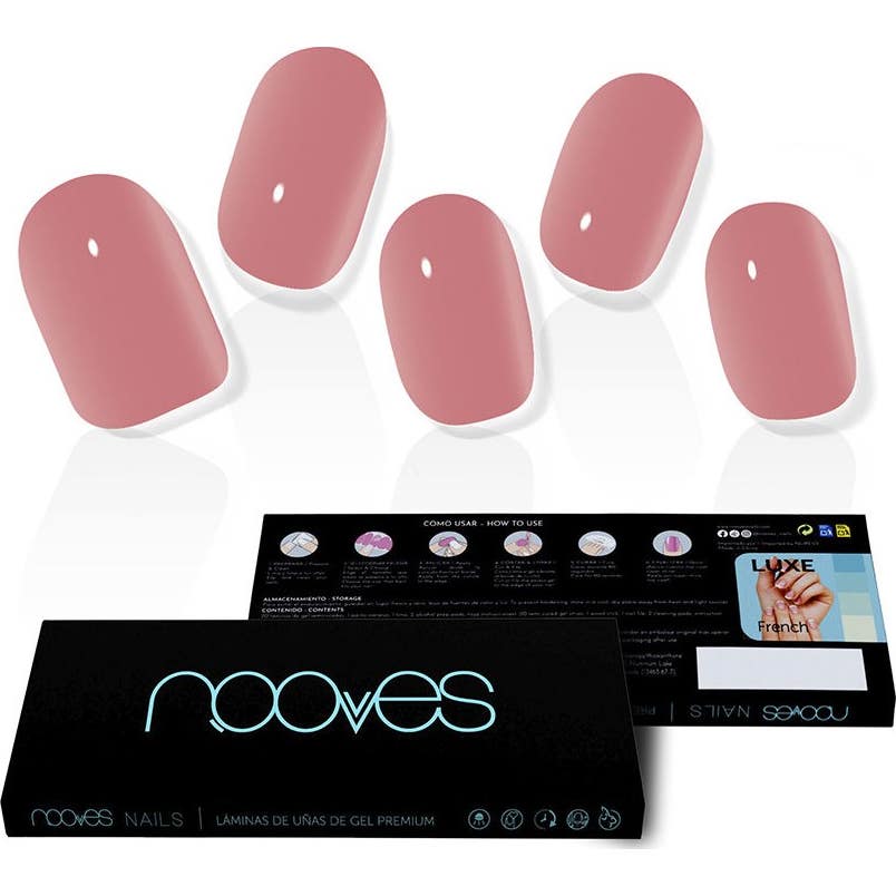 Nooves Dusty Rose Premium Glam Lámina Uñas Cat Eye 20uds